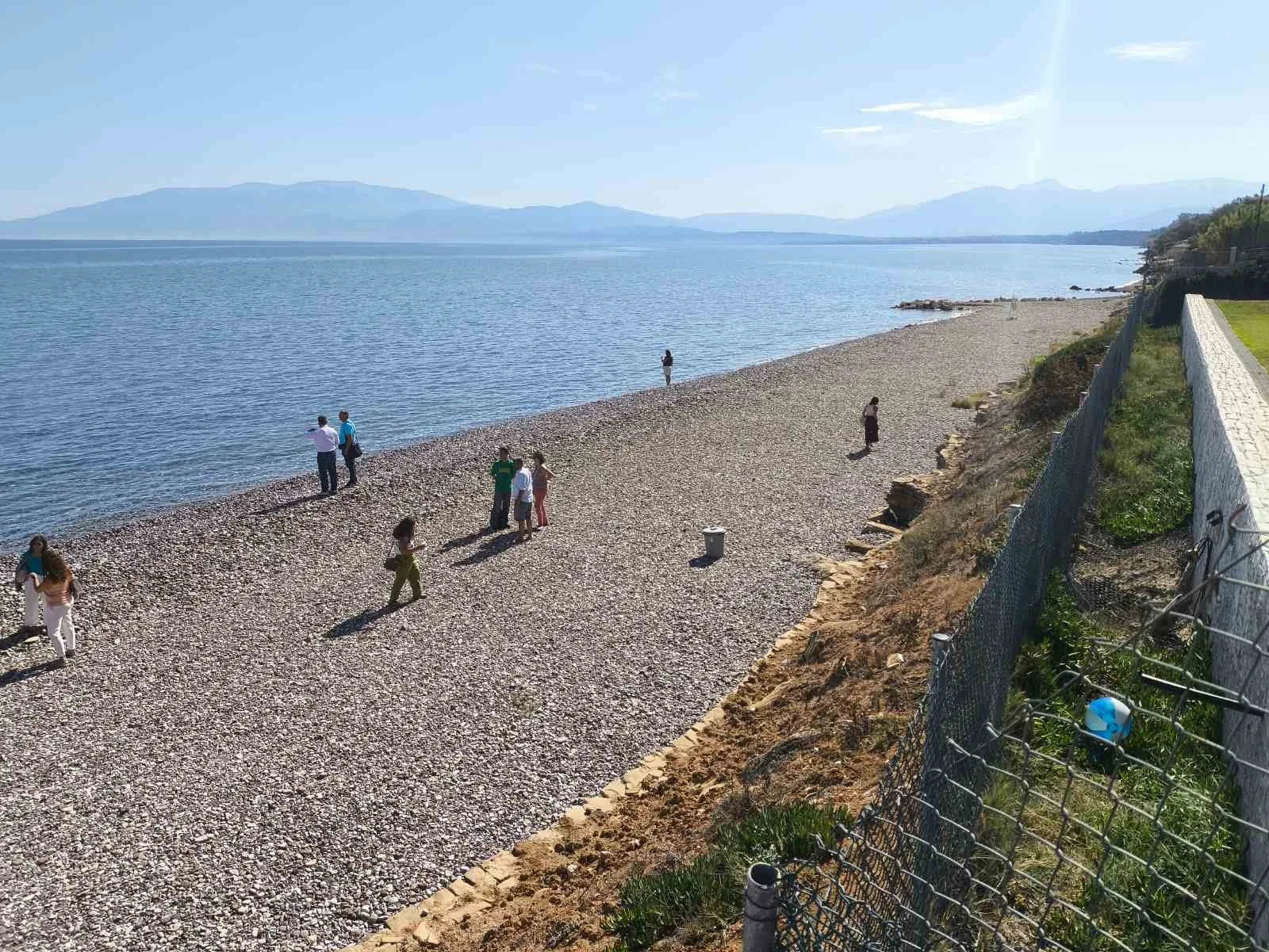 Kalamaki Beach after soft coastal protection implementation — LIFE-IP AdaptInGR