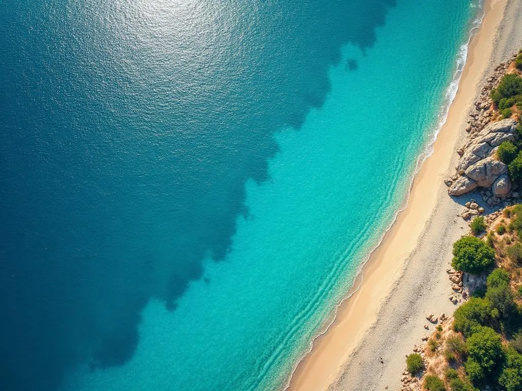 Mediterranean coastal current and sediment transport patterns relevant to deltaic environments