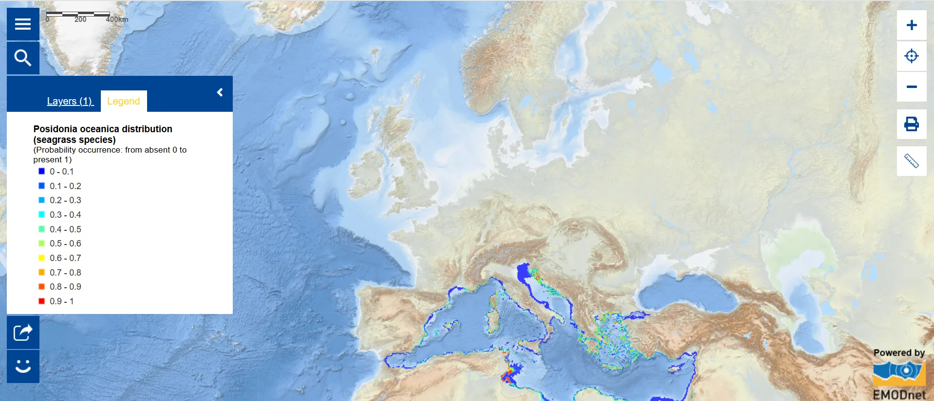 Posidonia oceanica Habitat Health Assessment: Shoot Density Models and the PREI Index