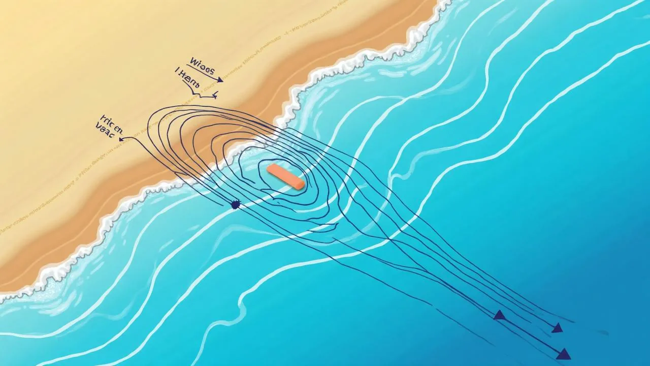 Nearshore wave transformation and longshore drift sediment transport pathways on a Mediterranean sandy beach